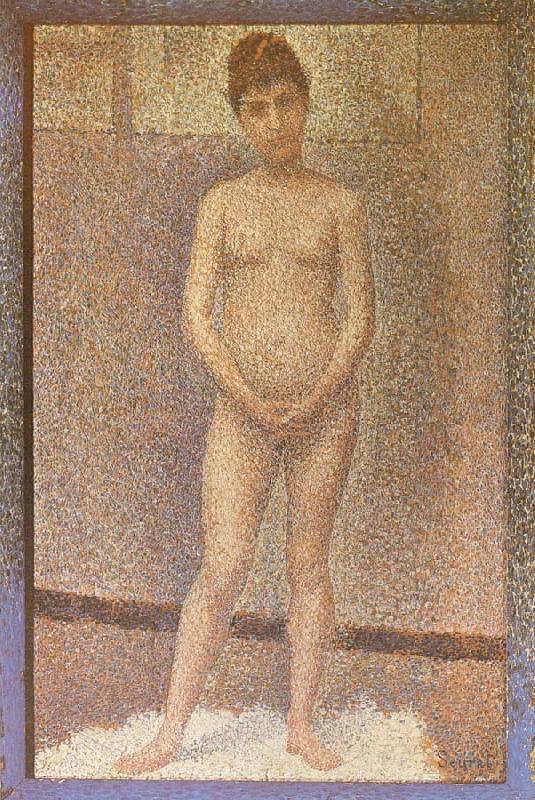 Georges Seurat A standing position of the Obverse china oil painting image